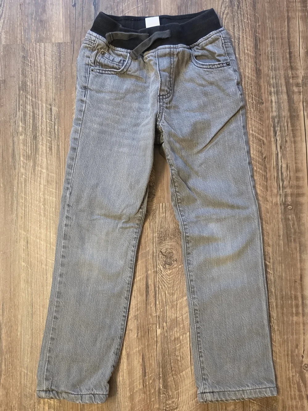 Gymboree Boys Size 6 Fabric-Lined Pull-On Denim Pants – Gray